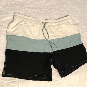 Men’s Stripe Swim Trunks